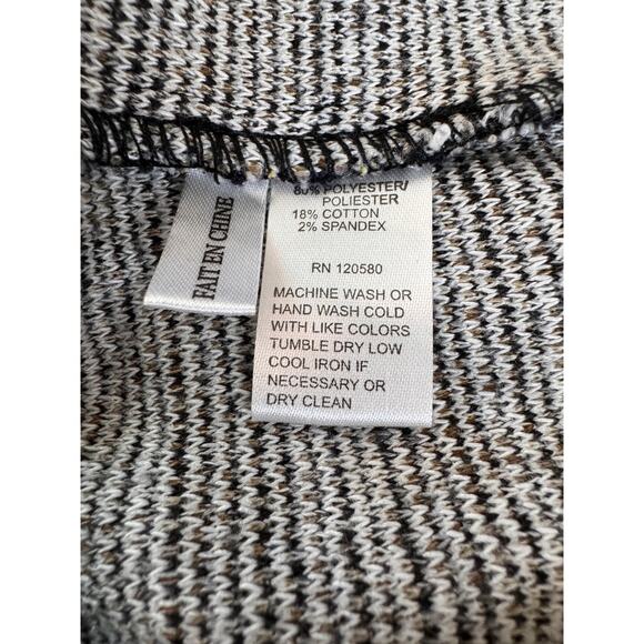 Amanda + Chelsea Women's Black Tweed Aline Skirt Size L - Picture 5 of 6